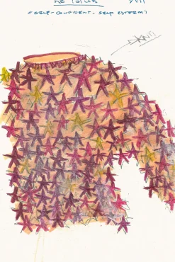 Thalor Crochet Stars Sweater in Multi Cashmere