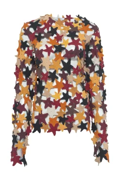 Thalor Crochet Stars Sweater in Multi Cashmere