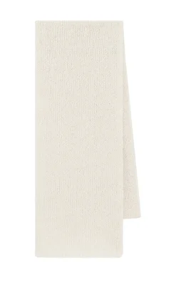 Tulsi Knit Scarf in Ivory Cashmere