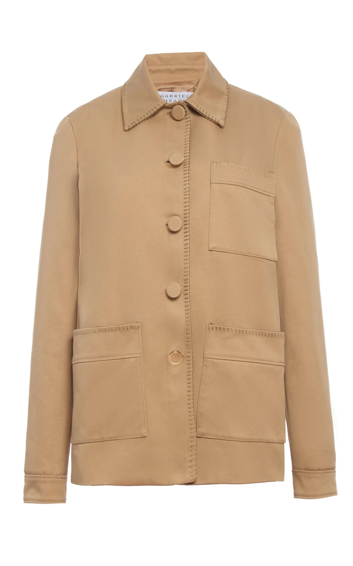Ulu Chore Jacket in Camel Sea Island Cotton Twill