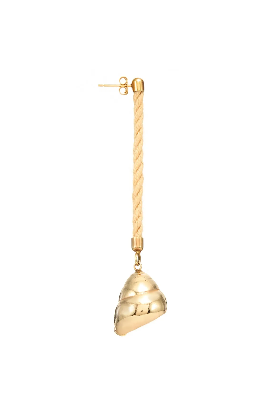 Venus Shell Mono Earring in 18K Yellow Gold