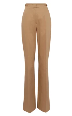 Vesta Flare Pant in Camel Light Sea Island Cotton Twill