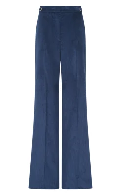 Vesta Flare Pant in Electric Navy Sea Island Cotton Corduroy