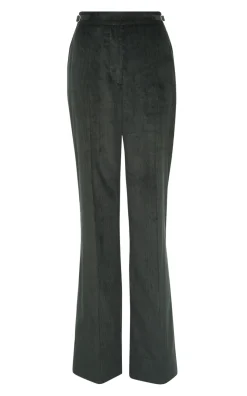 Vesta Flare Pant in English Green Sea Island Cotton Corduroy