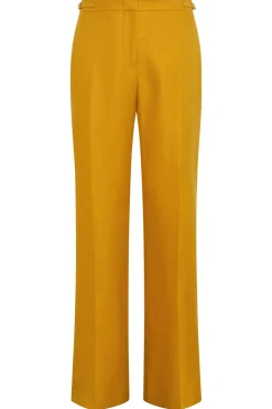 Vesta Flare Pant in Golden Birch Linen Twill