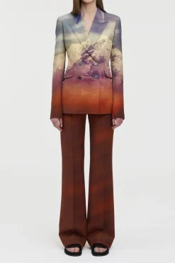 Vesta Flare Pant in Mountain Virgin Wool