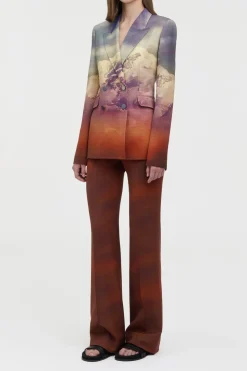 Vesta Flare Pant in Mountain Virgin Wool