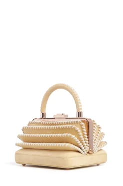 Whipstitch Diana Bag in Nude Suede