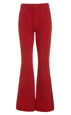 Willa Bootcut Jean in Antelope Orange Recycled Cotton Denim