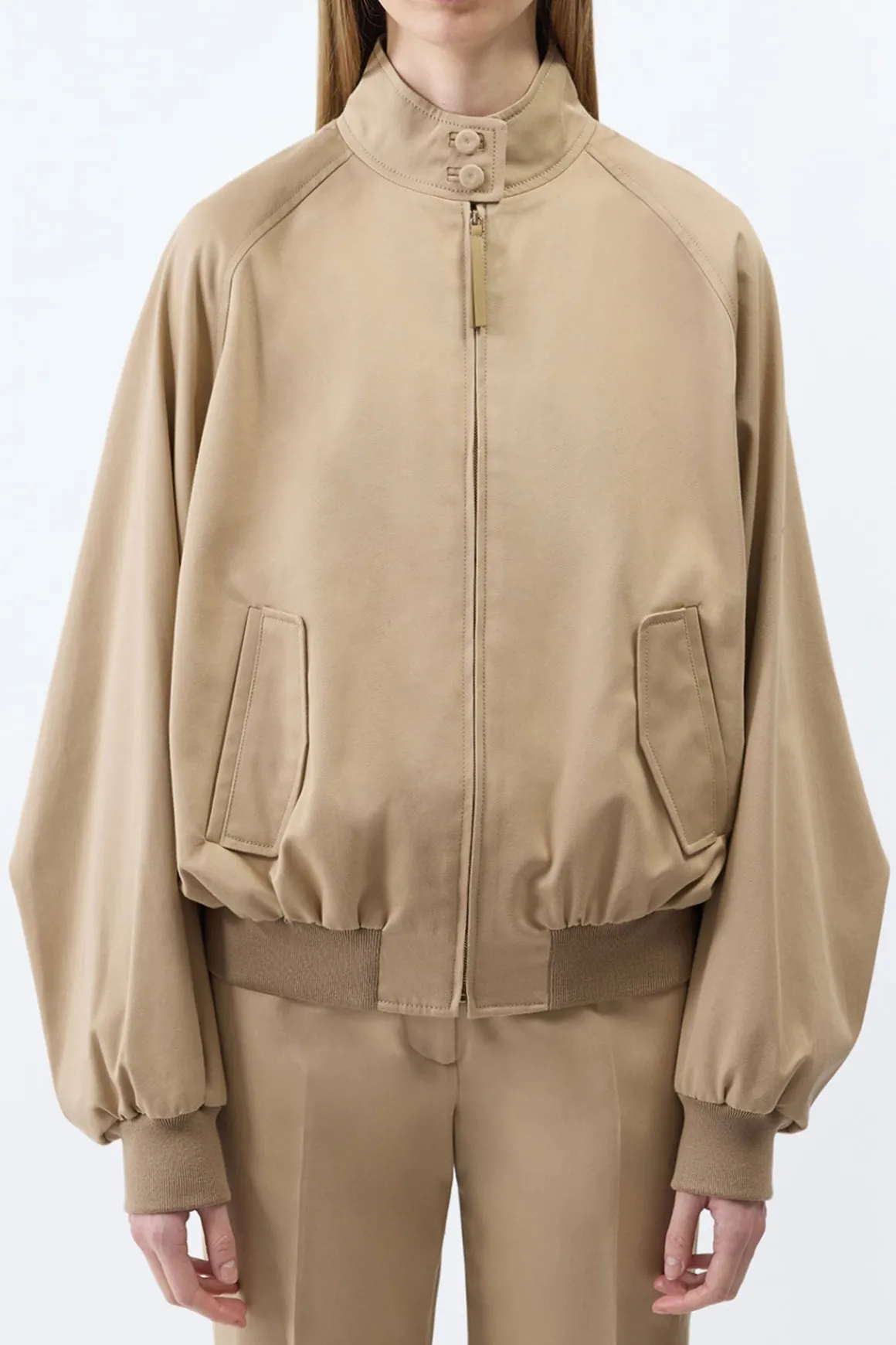 Wynne Jacket in Camel Light Sea Island Cotton Twill