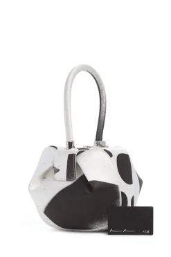 Adam Pendleton x Gabriela Hearst Nina Bag in Black & White Satin № 11