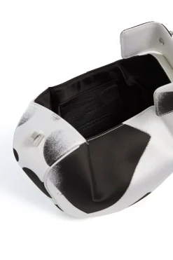 Adam Pendleton x Gabriela Hearst Nina Bag in Black & White Satin № 11