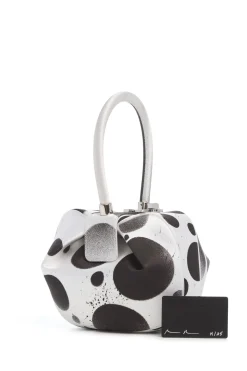 Adam Pendleton x Gabriela Hearst Nina Bag in Black & White Satin № 14