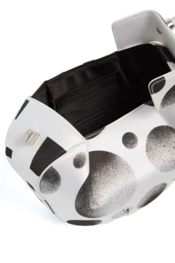 Adam Pendleton x Gabriela Hearst Nina Bag in Black & White Satin № 18