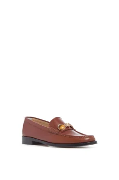 Melchora Stone Loafer in Cognac Leather